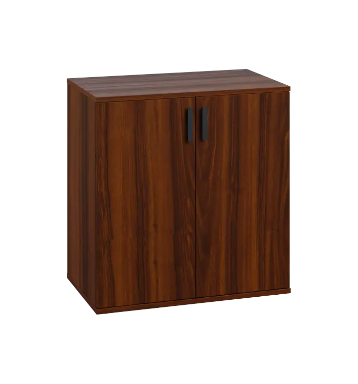 LN 2 - 7D kancelářská skříň, 2-dveřová, 750x720x400, ořech královský